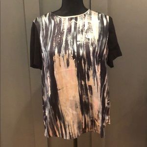 Silk Rebecca Taylor abstract top